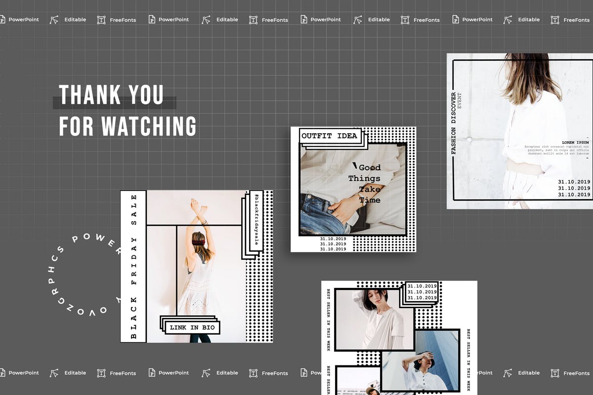 竖版创意线条手机版PPT模板 [PPTX]