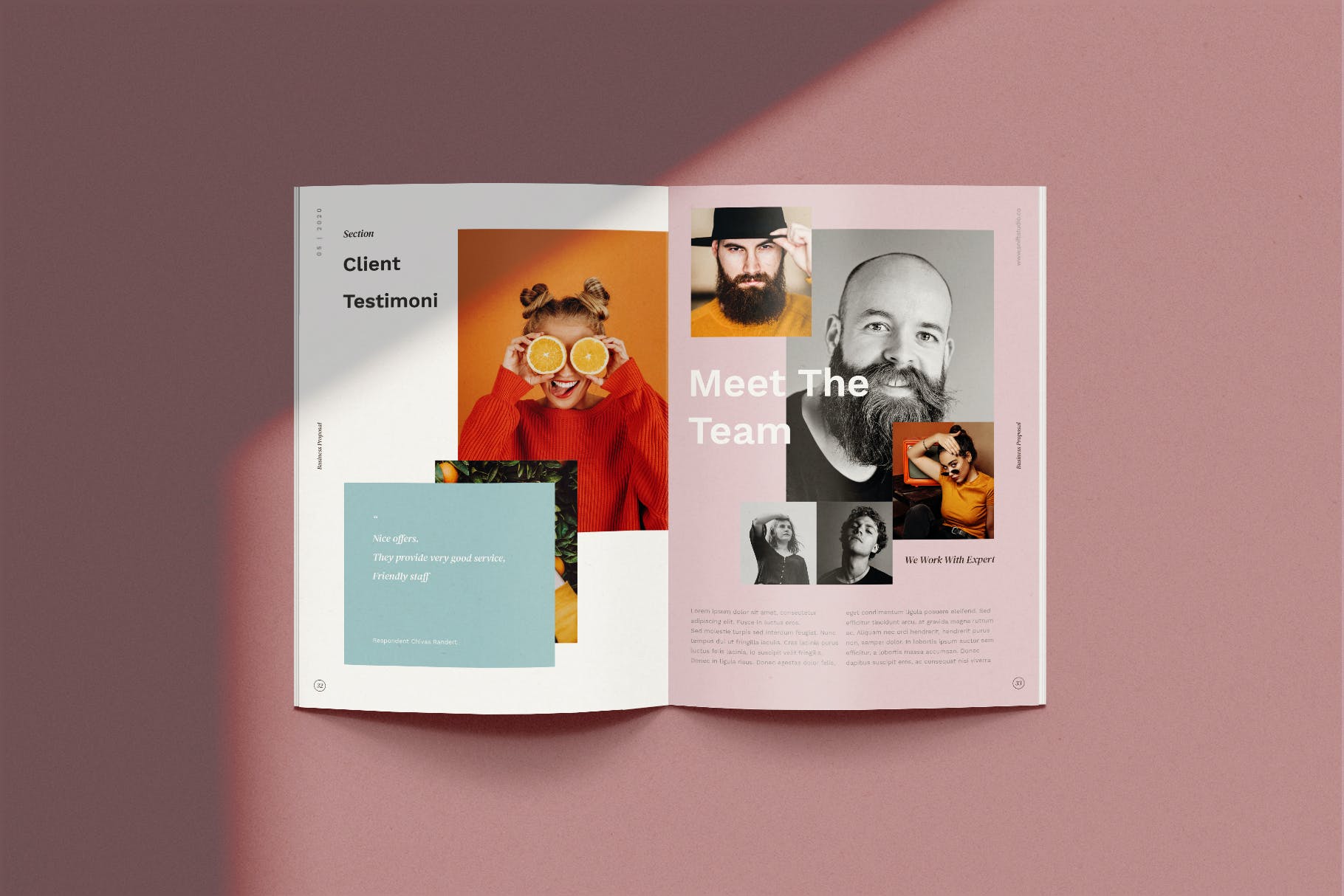 竖版时尚的PPT模板下载（PPTX）