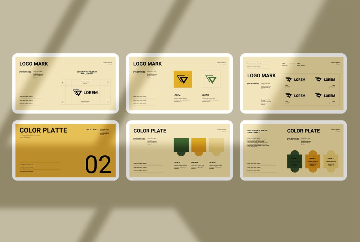 品牌指南演示 PPT模版 (PPTX)