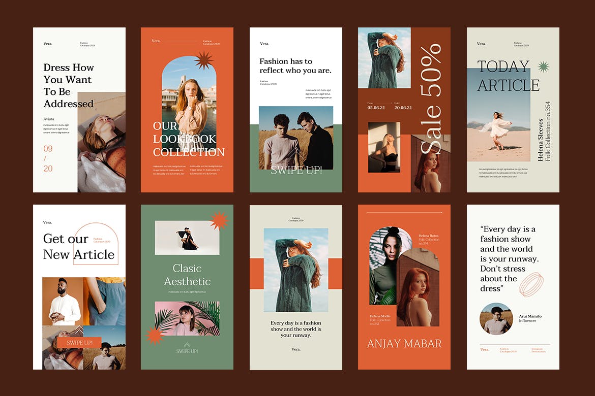 竖版手机社交广告PPT模板(PPTX)