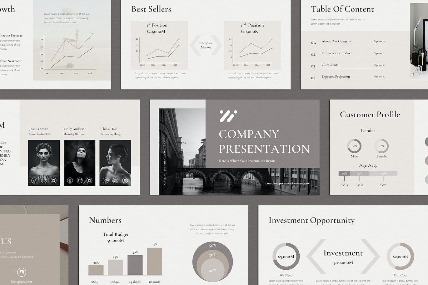 公司业务展示PPT模版 (PPTX)