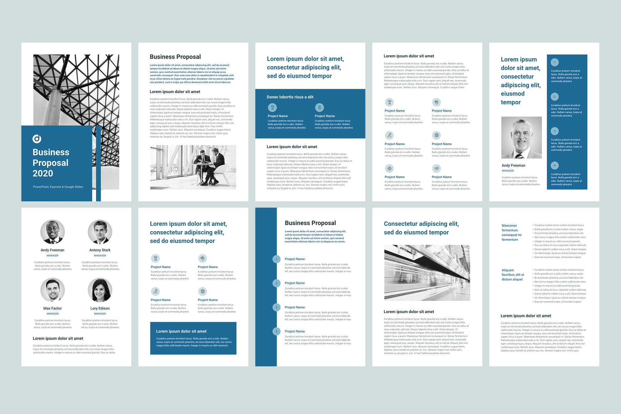 商业计划书商业建议A4竖版PPT模板下载[PPTX]