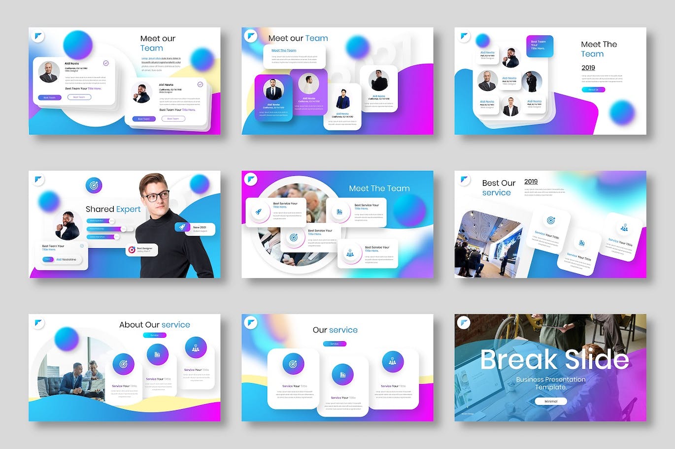 创意机构介绍PPT模板 (PPTX)