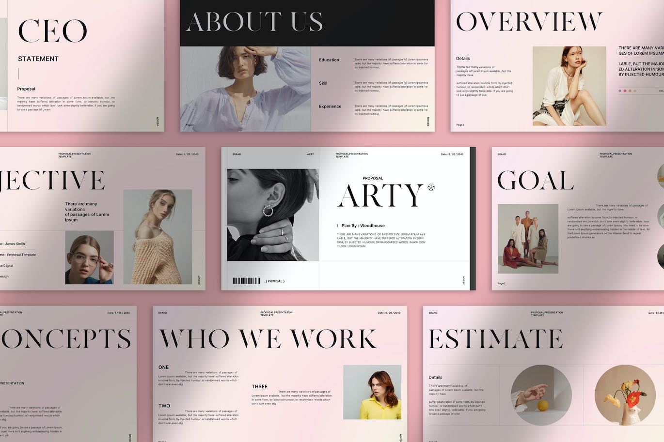 艺术方案介绍PPT模板 (PPTX)