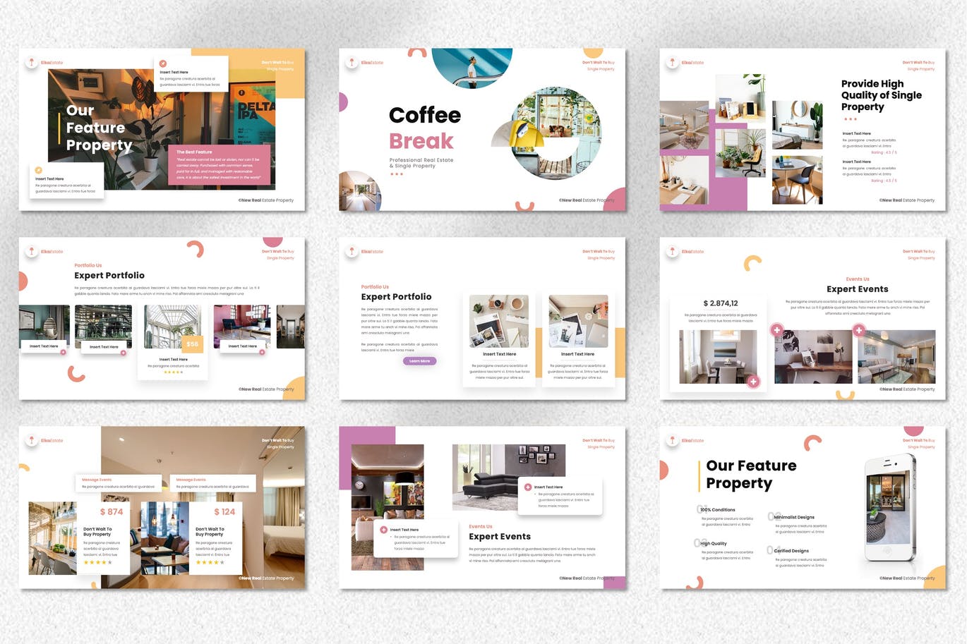 Eika – 现代房地产ppt模板 (PPTX)