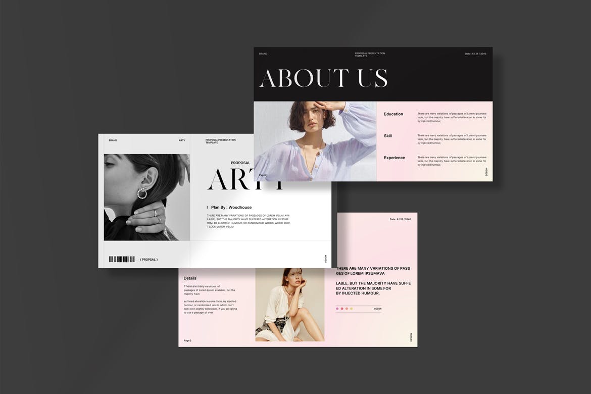 艺术方案介绍PPT模板 (PPTX)