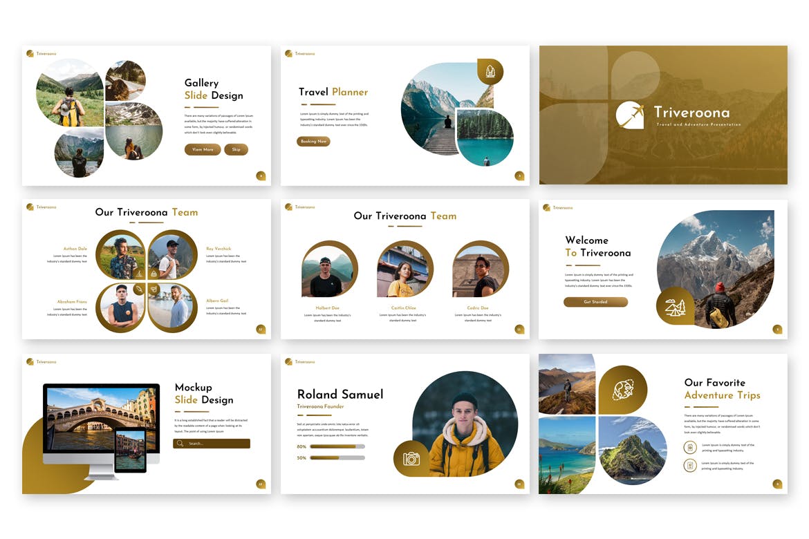 Triverona – 高端旅行风景PPT模板(PPTX)