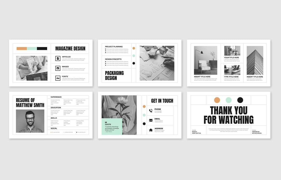 一个视觉吸引力和多功能的工具PPT模板 (PPTX)