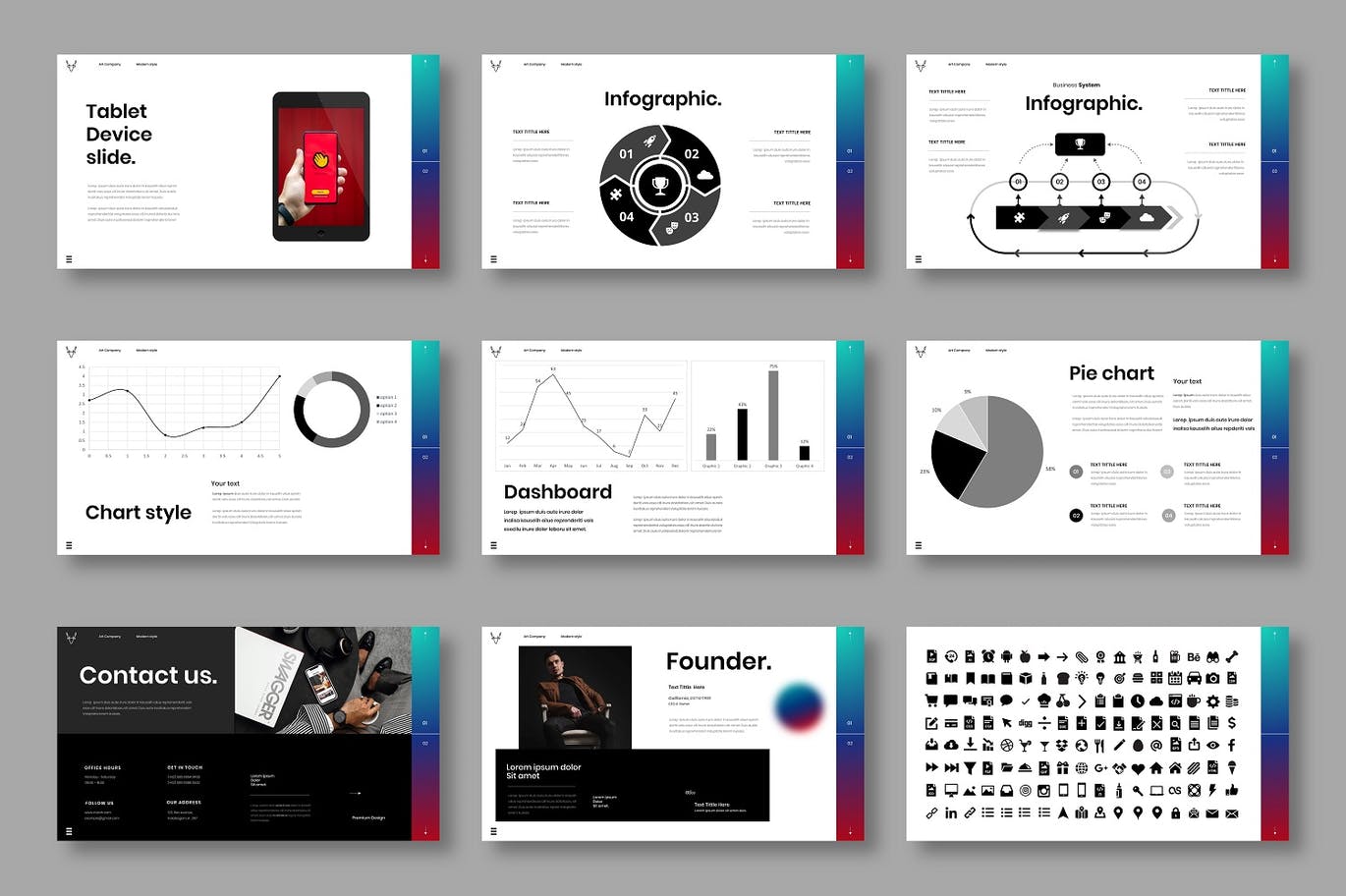 Masih – 数码产品商业演示模板