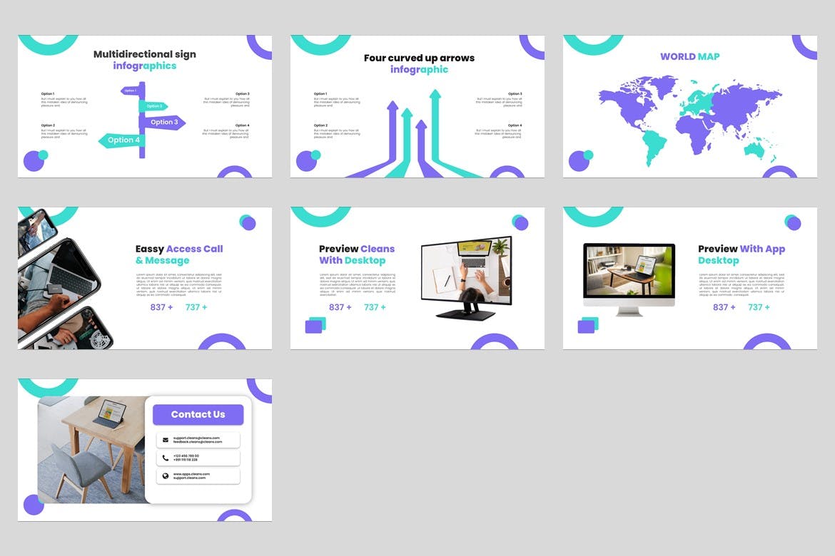 简约创意数据演示ppt模板 (PPT,PPTX)