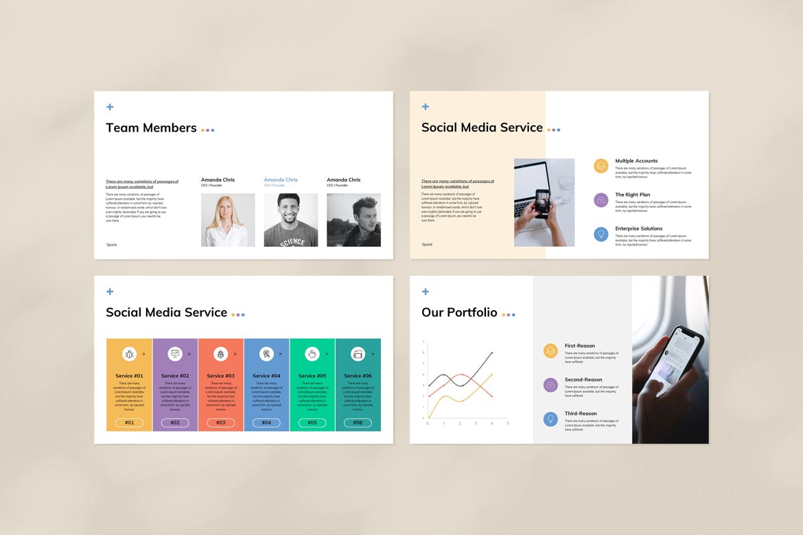 社交媒体PPT模版