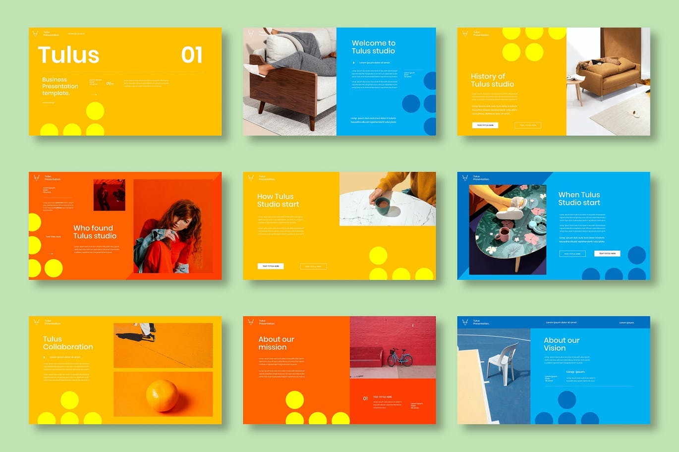 Tulus – 彩色生活主题演示模板