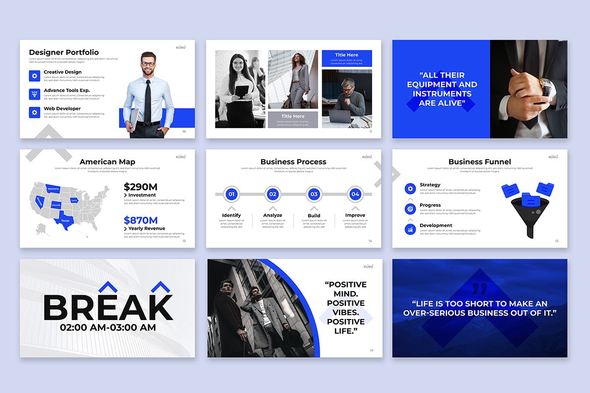 极简主义产品服务介绍PPT模版