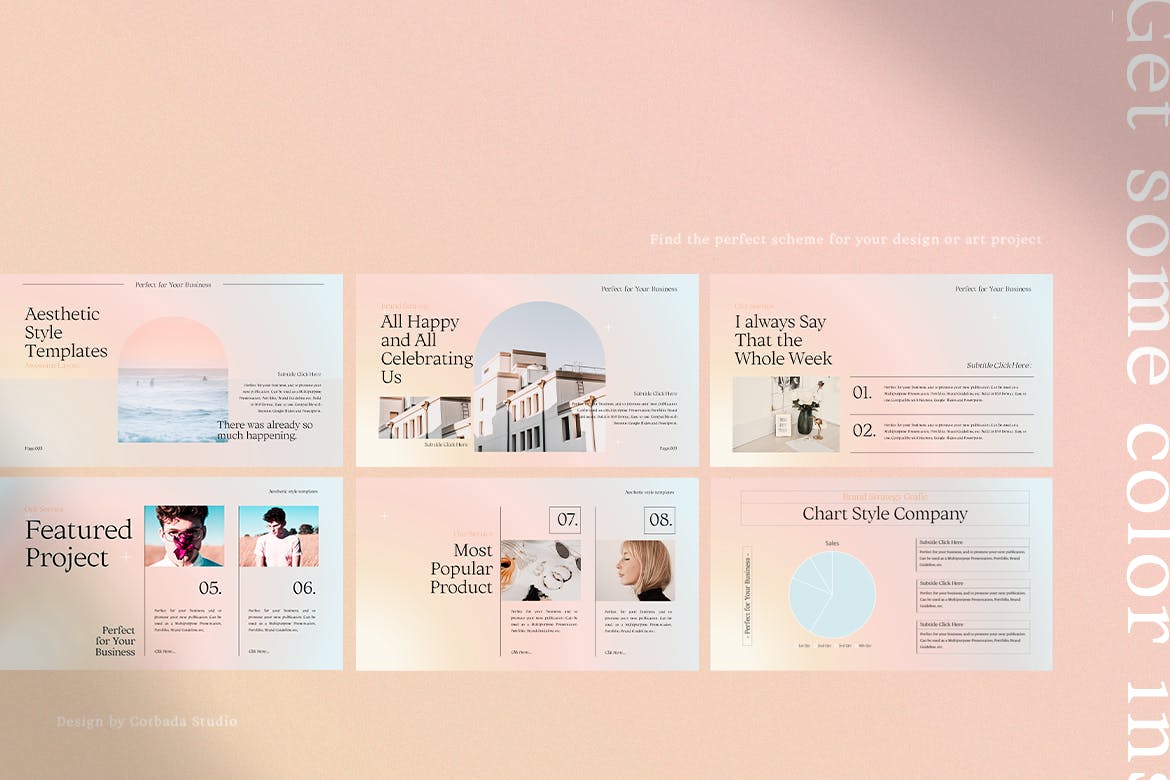 时尚优雅的PPT演示模板(PPTX)