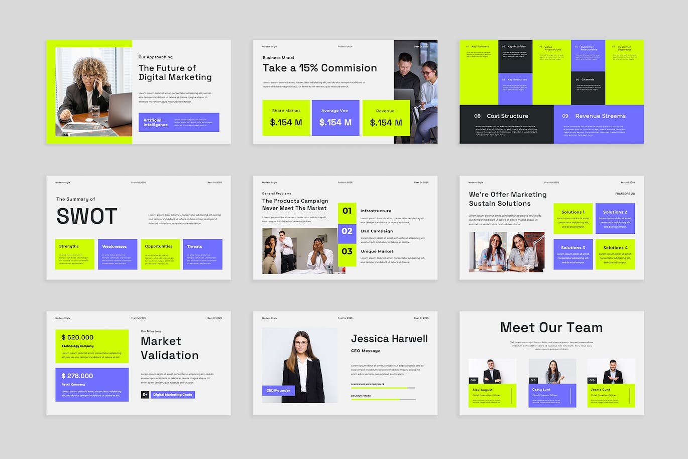 商业数字营销PPT模版