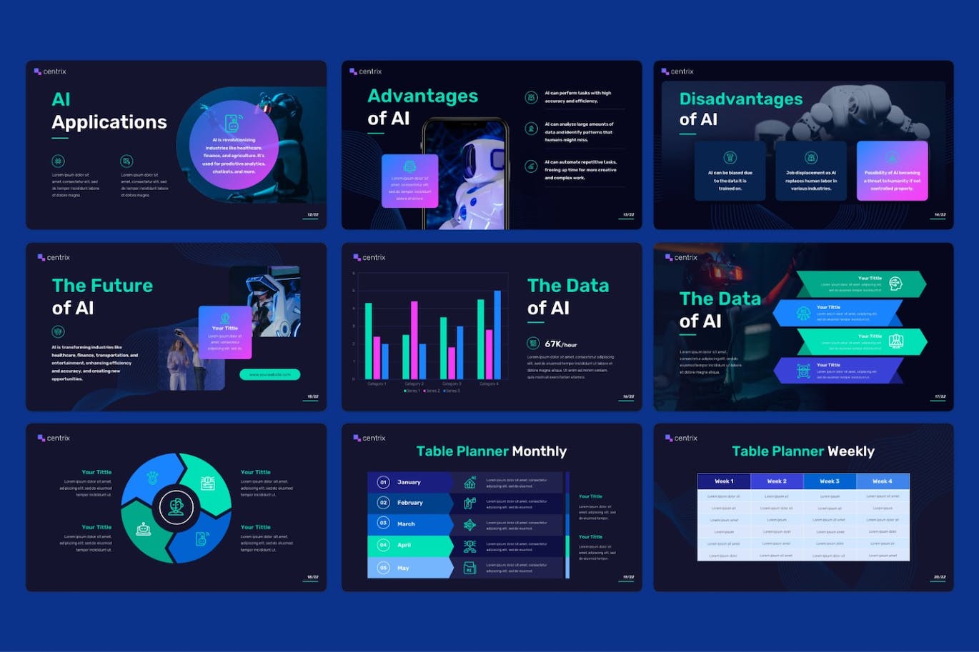 人工智能-PPT模板 (PPTX)
