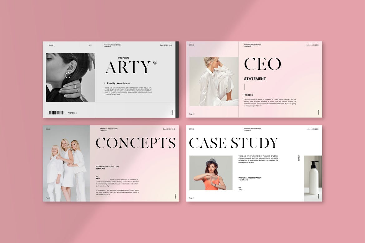 艺术方案介绍PPT模板 (PPTX)