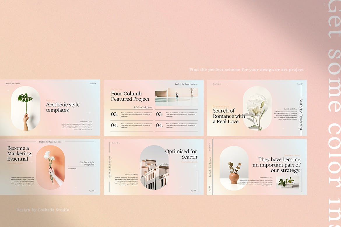 时尚优雅的PPT演示模板(PPTX)