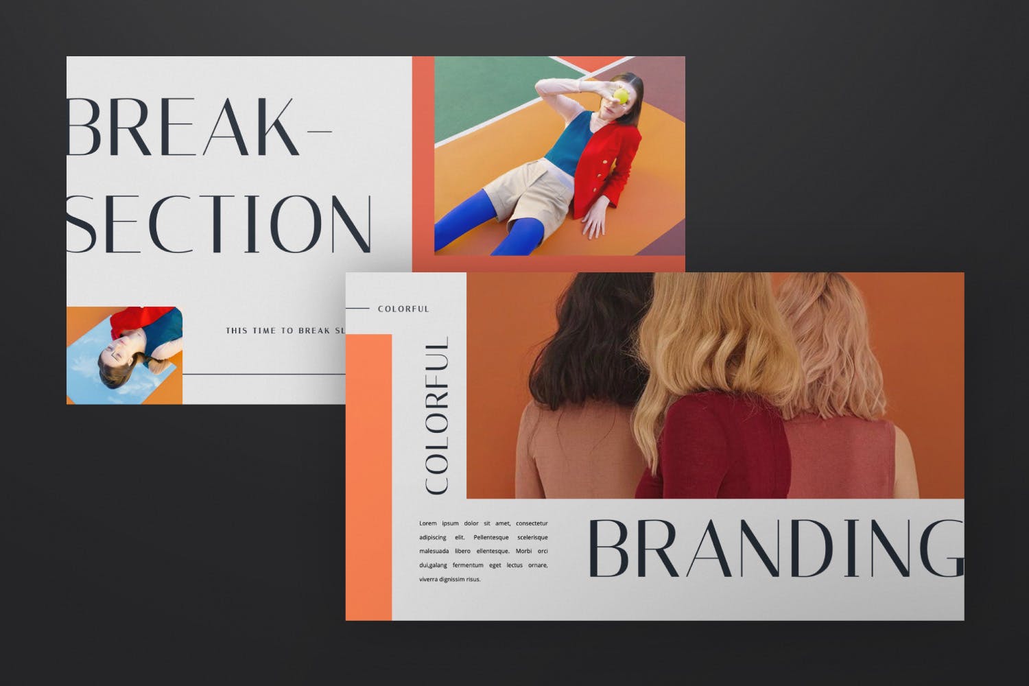 彩色品牌展示模板(PPTX)