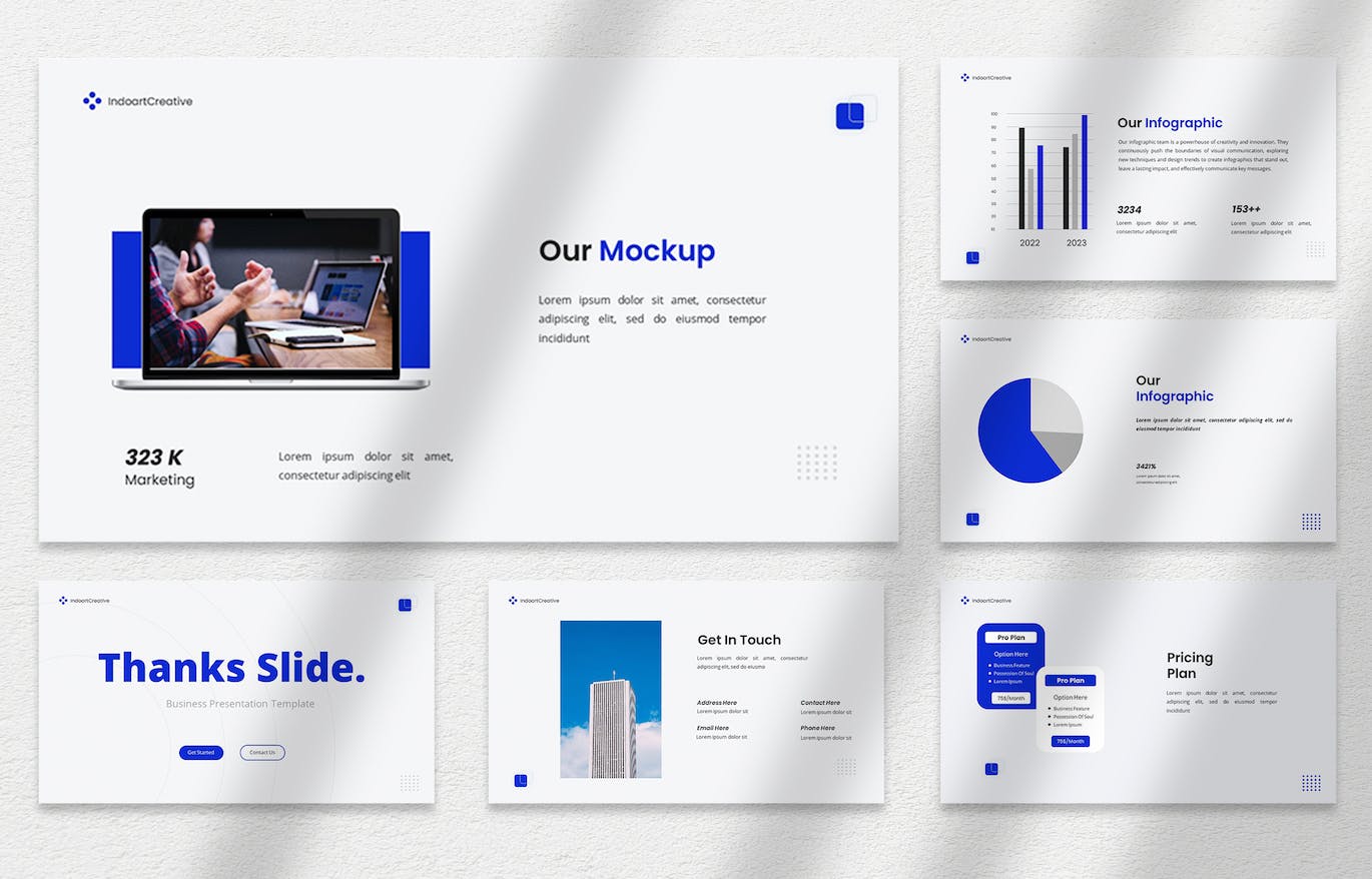 创意机构企业与商业PPT模板 (PPTX)