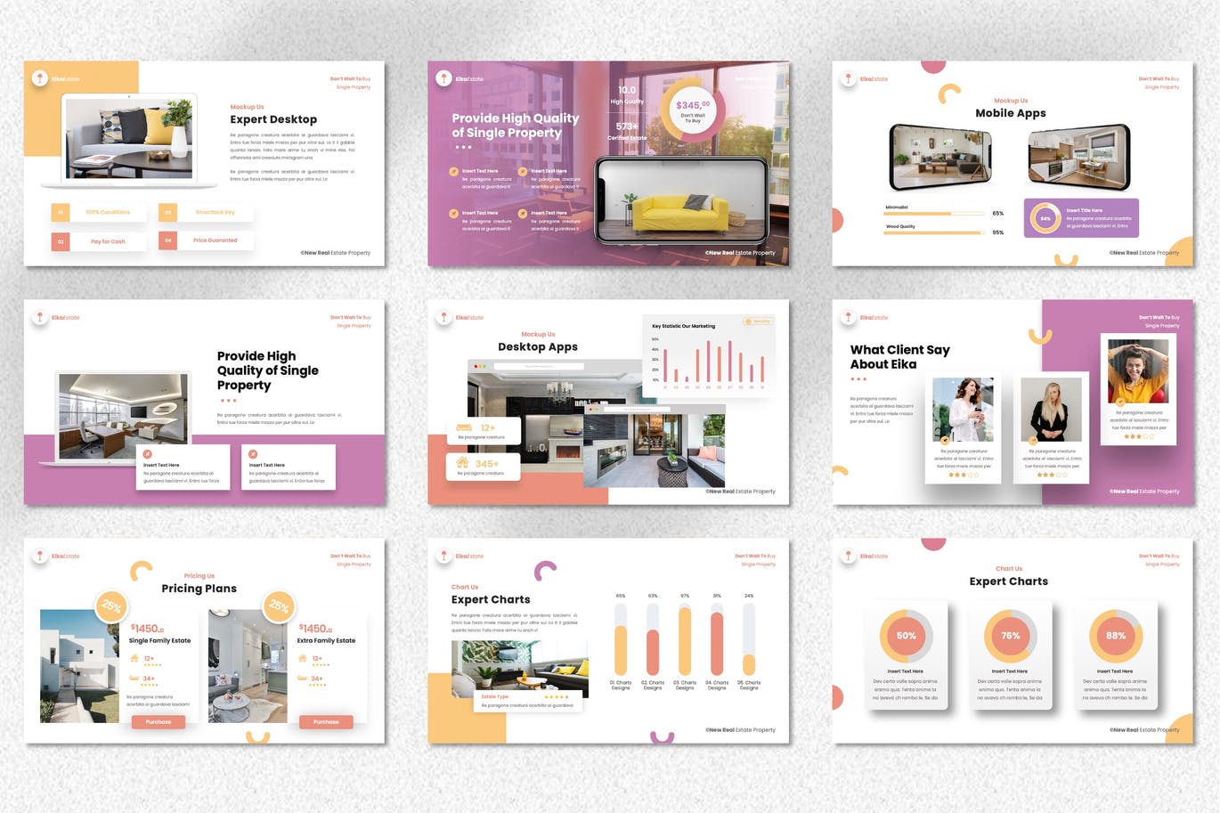 Eika – 现代房地产ppt模板 (PPTX)