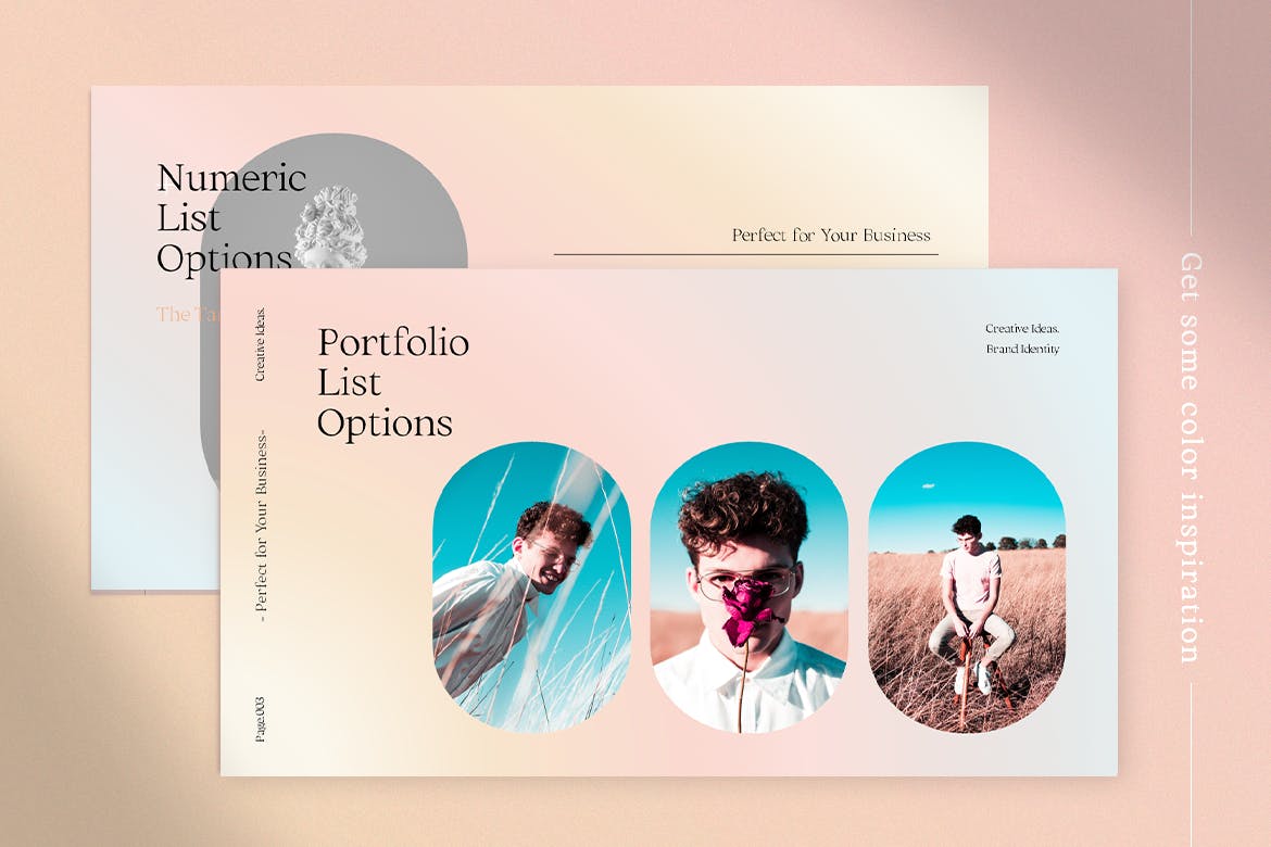 时尚优雅的PPT演示模板(PPTX)