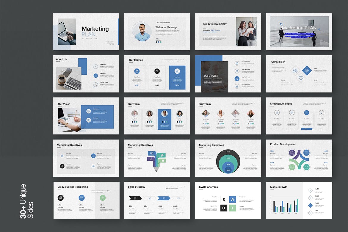 营销计划 PPT模板 (PPTX)