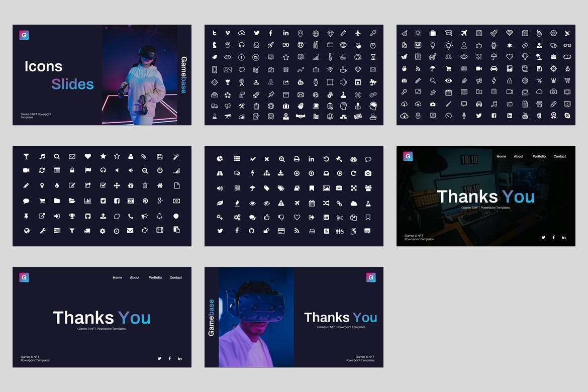 游戏和NFT推广ppt模板 (PPT,PPTX)