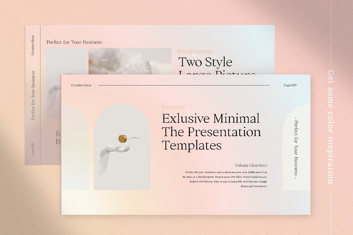 时尚优雅的PPT演示模板(PPTX)