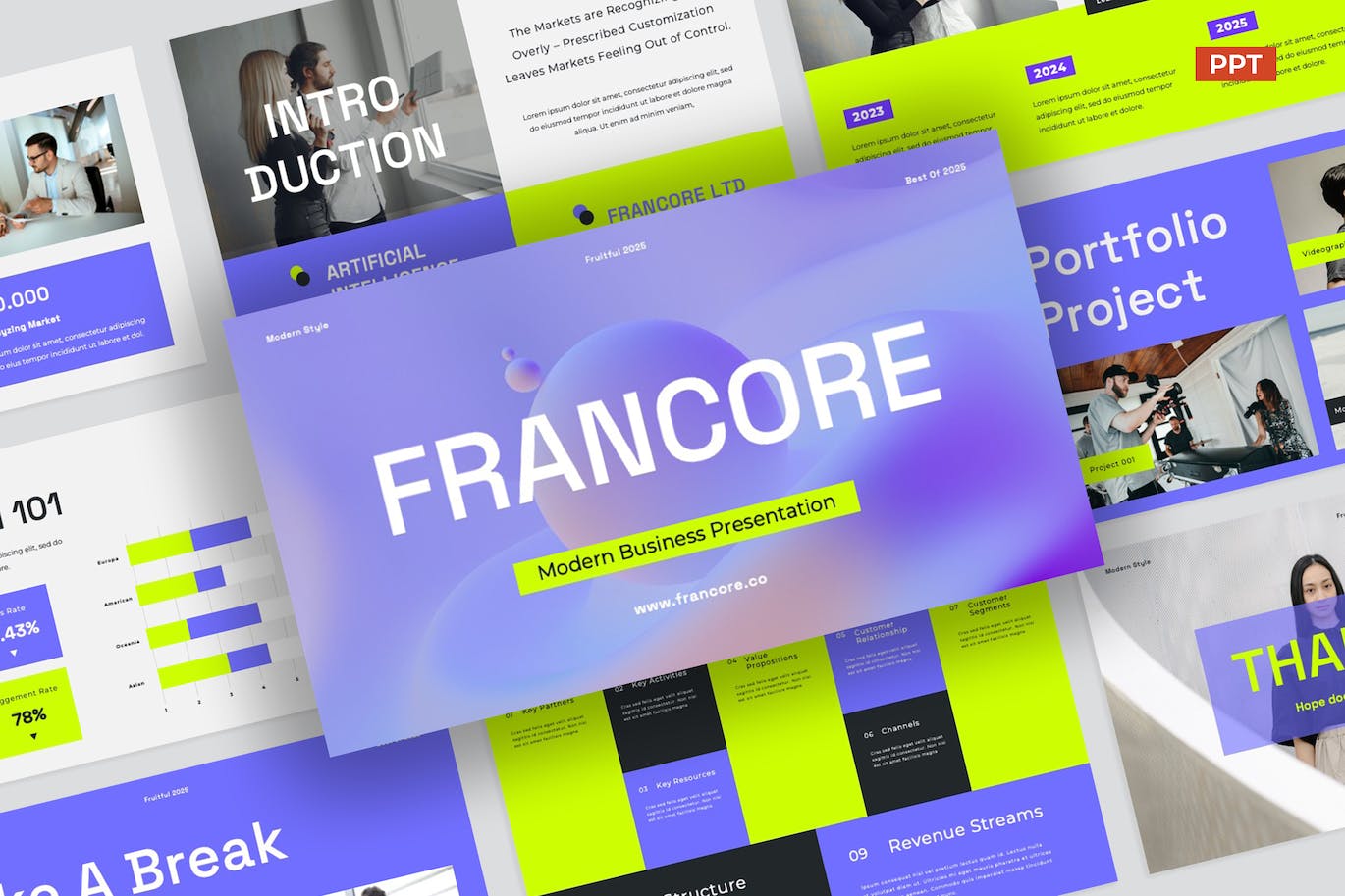 商业数字营销PPT模版