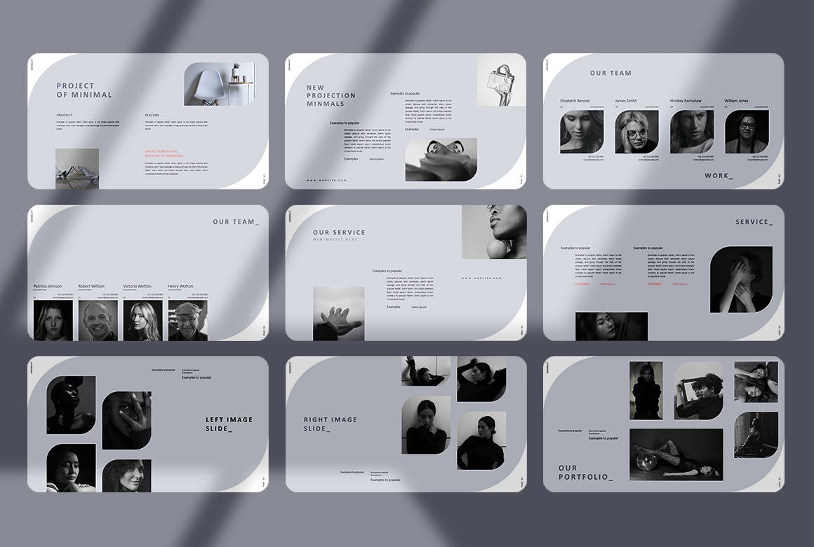 极简主义演示模板PPT模板 (PPTX)