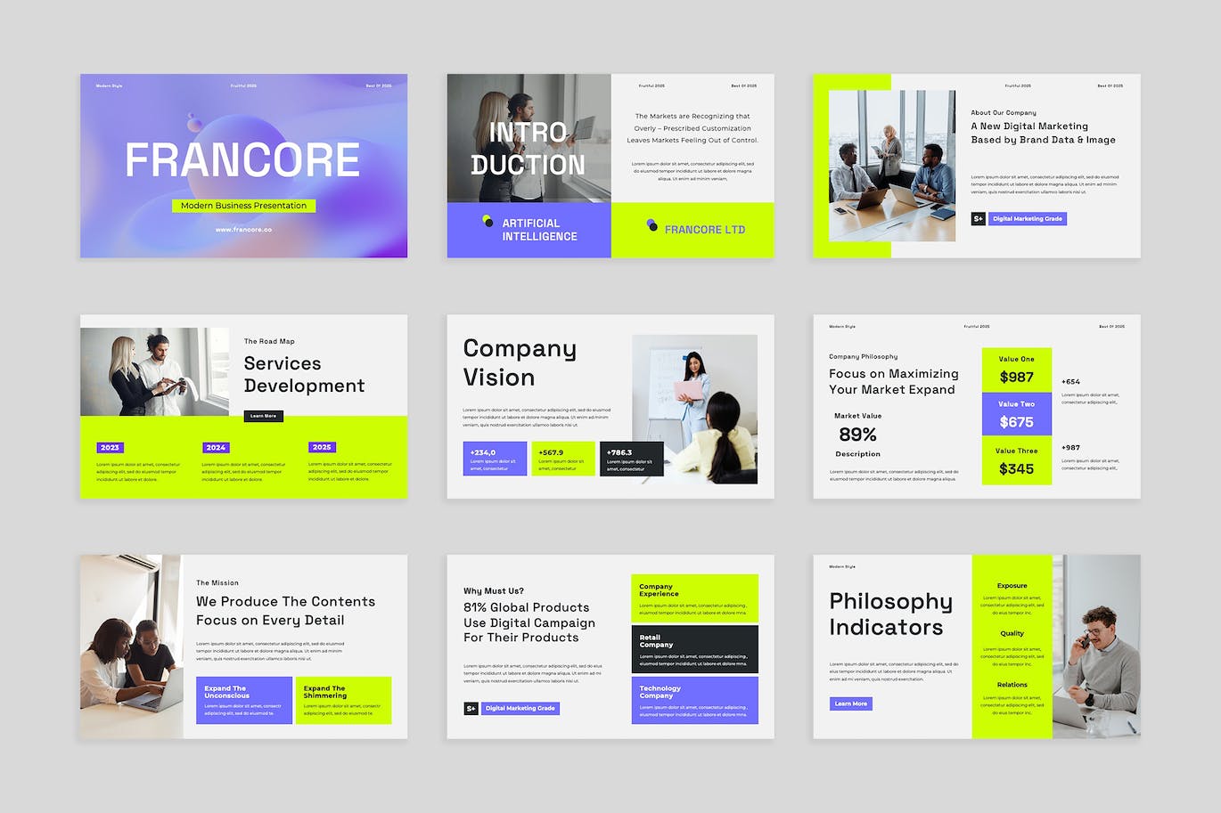 商业数字营销PPT模版