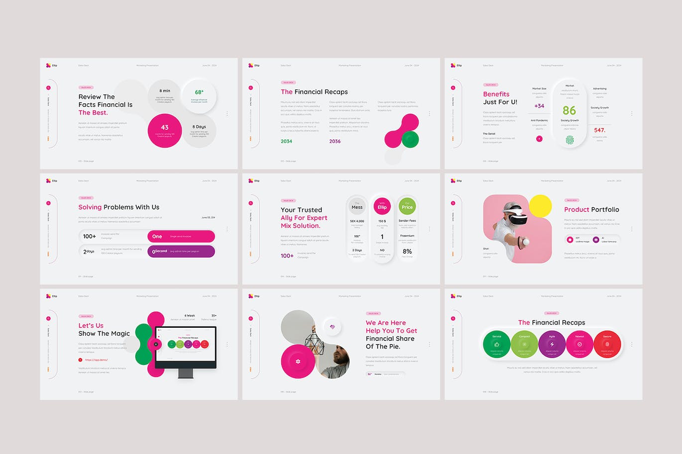 销售数据PPT模板 (PPTX)