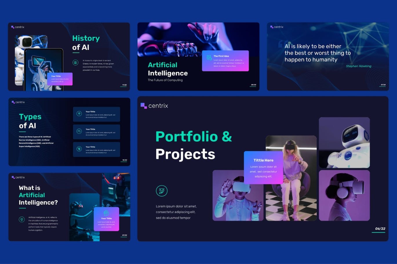 人工智能-PPT模板 (PPTX)