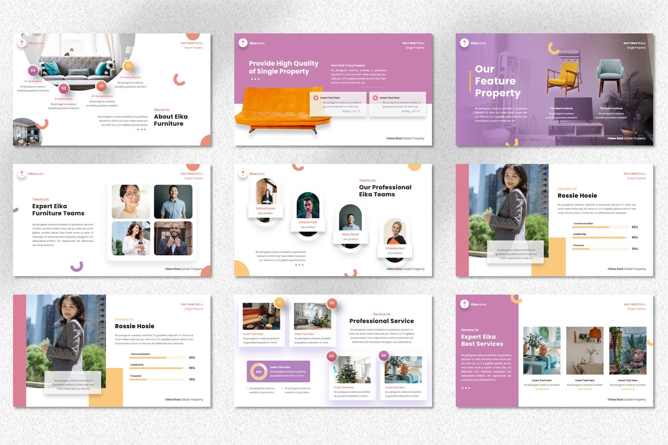 Eika – 现代房地产ppt模板 (PPTX)