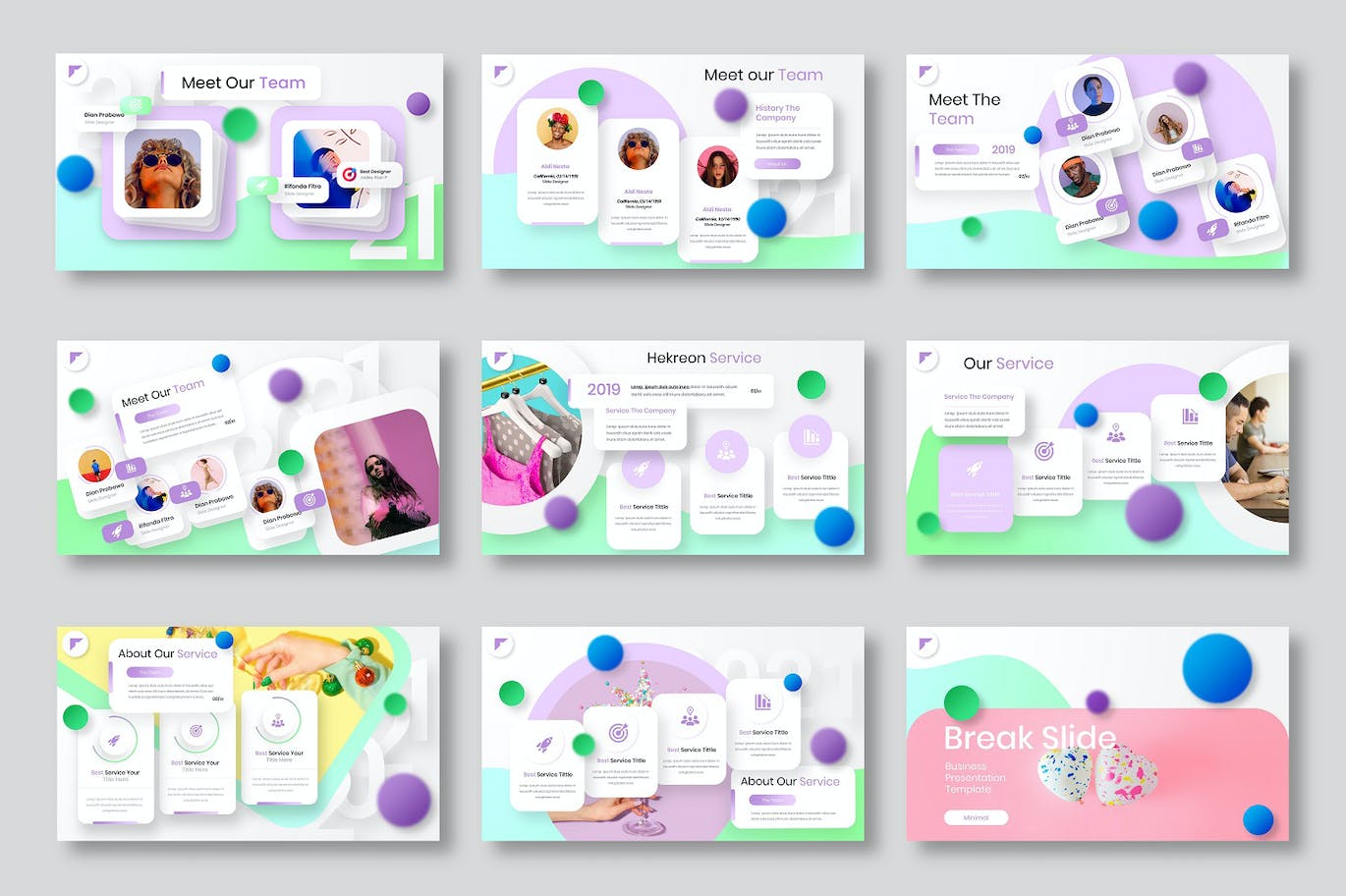 创意机构业务介绍PPT模板 (PPTX)