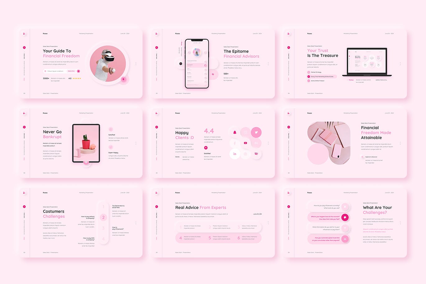 时尚的销售平台PPT模版（PPTX）