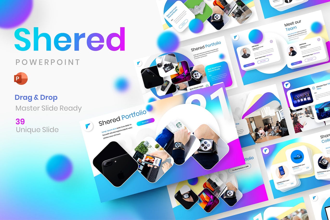 创意机构介绍PPT模板 (PPTX)