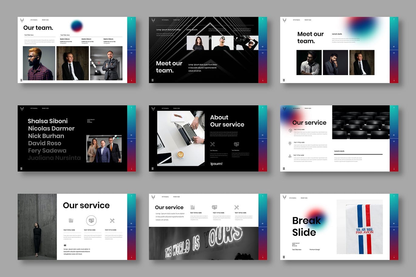 Masih – 数码产品商业演示模板