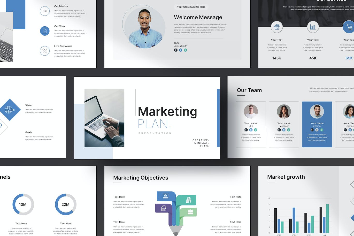 营销计划 PPT模板 (PPTX)