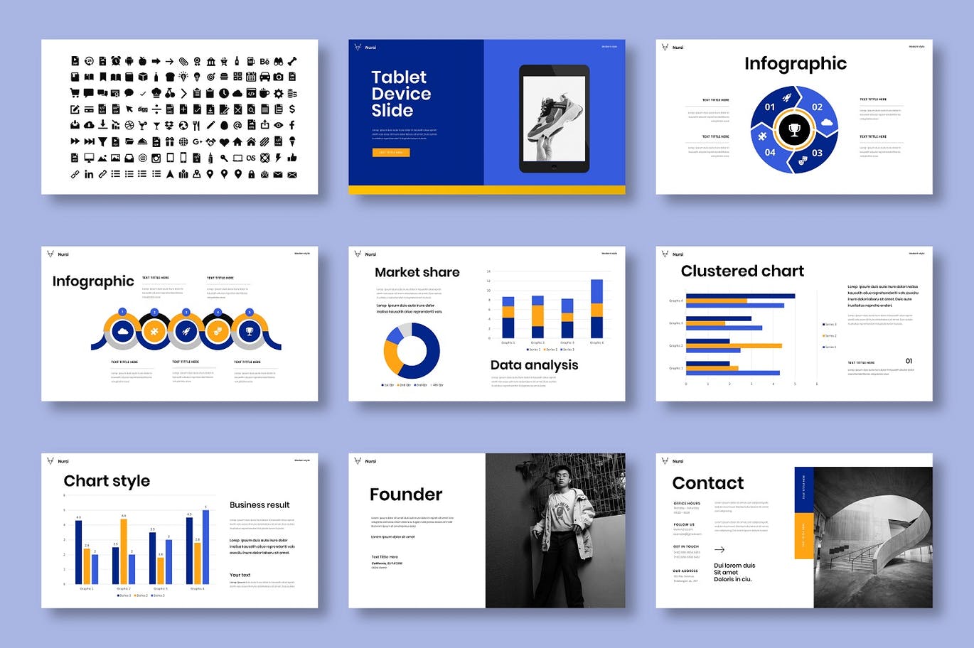 时尚高端多用途的高品质PPT演示模板（pptx）