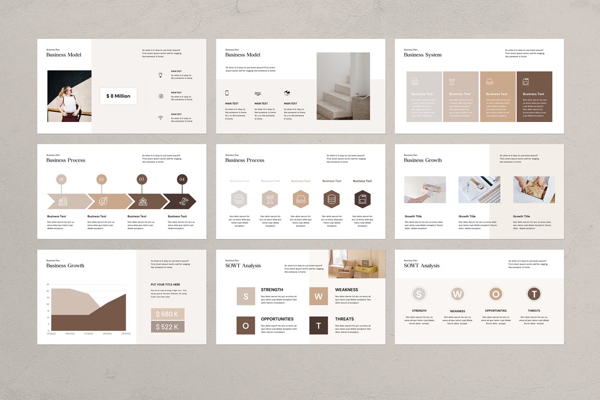 金色简约优雅商业计划书PPT模板（pptx）