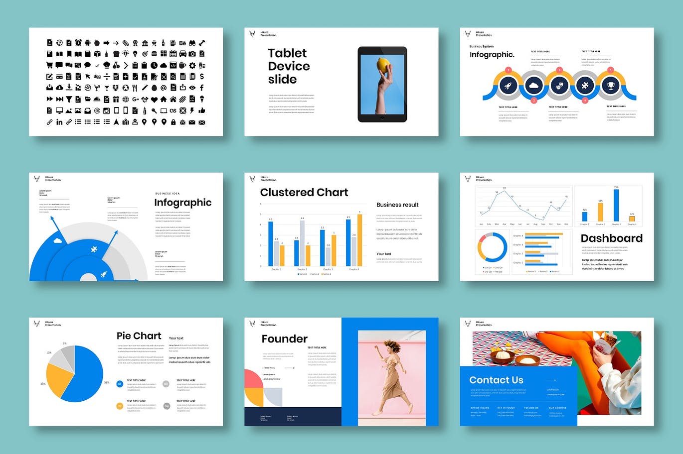 清新简约时尚高端多用途的商业商务PPT演示模板（pptx）