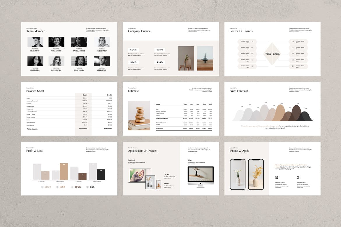 金色简约优雅商业计划书PPT模板（pptx）