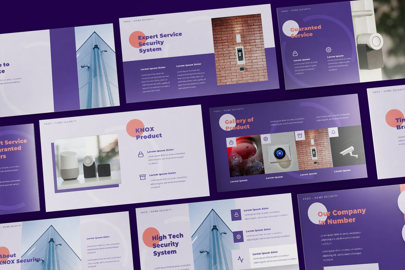 紫色高端家庭安全演示PPT模板（pptx）