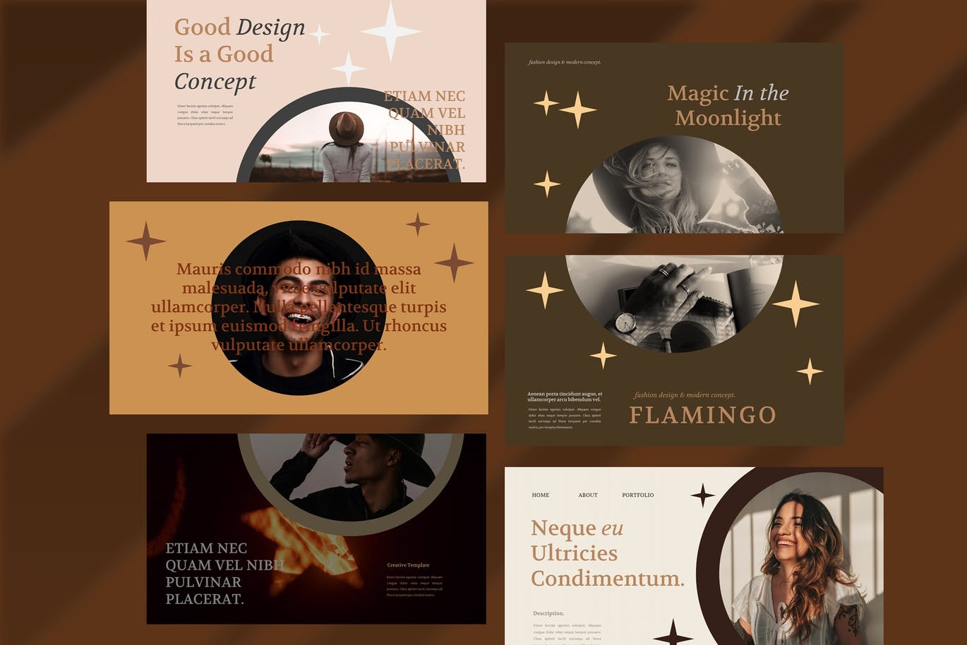 复古优雅简约的高品质PPT模板（pptx）