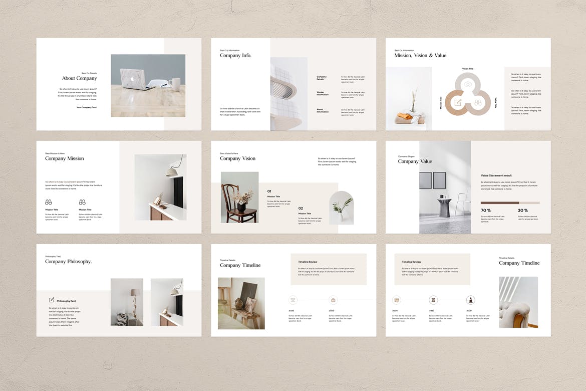 金色简约优雅商业计划书PPT模板（pptx）