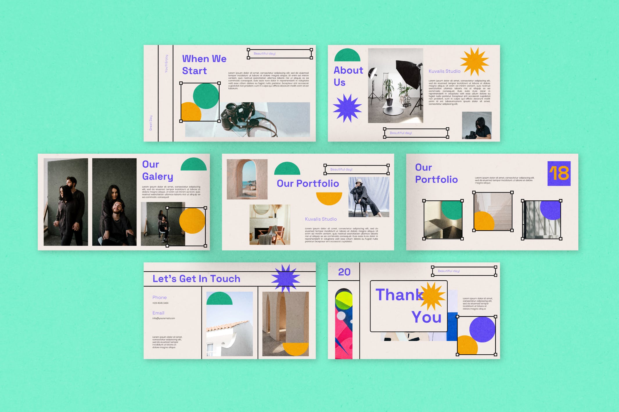 多彩有趣精美PPT模板 (PPTX,PPT)