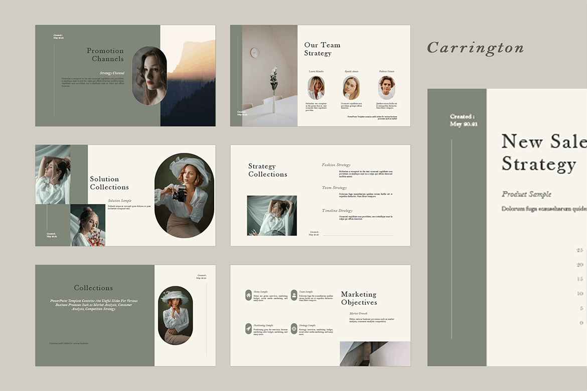 优雅时尚专业的高品质PPT模板（pptx）