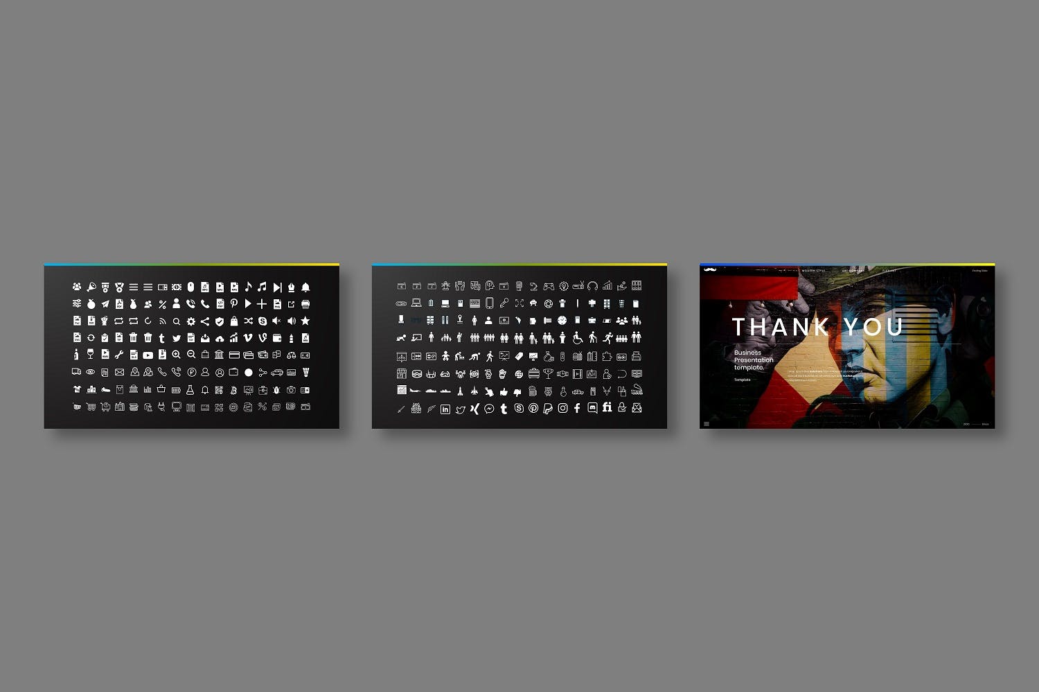 艺术商业PPT演示模板 (PPTX)